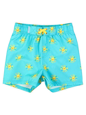 Blue Sunshiny Day Swim Trunks
