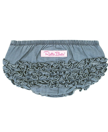 Ruffle Butts Light Wash Denim Bloomer