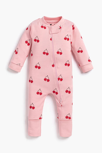 Cherry in Love One-Piece Baby Pajama