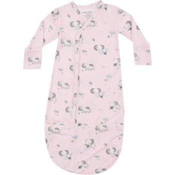 Bundle Gown / Gray Elephants - Pink