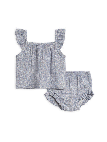 Suki Muslin Tank & Bloomer Set - Gianni Floral / Marino