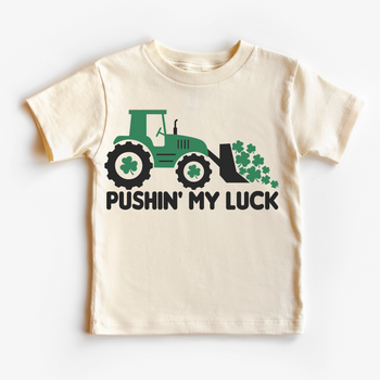 Pushing My Luck St. Patrick’s Day Tractor T-Shirt