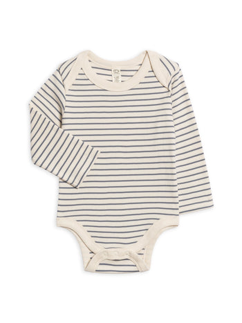 Organic River Bodysuit - Summit Stripe / Denim