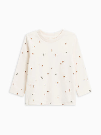 Turk L/S Crew - Mushroom / Nutmeg