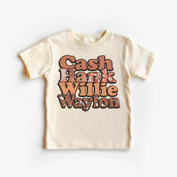 Cash Hank Willie Waylon T-Shirt / Natural