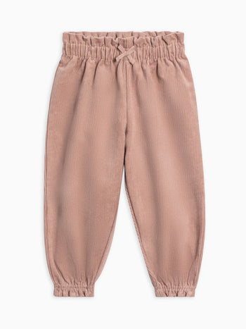 Awen Corduroy Ruffle Pant - Mauve