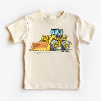 Bulldozer Sketch Art Tee / Natural