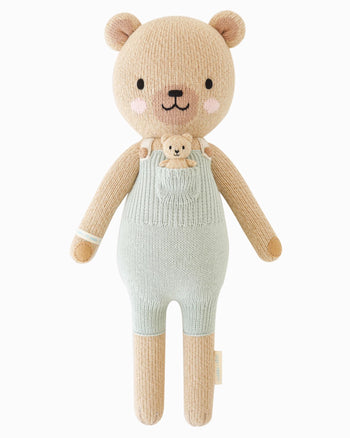 Alexander the Honey Bear Knit Doll by Cuddle & Kind