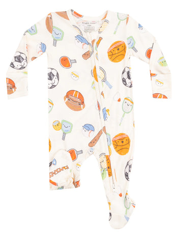 2-Way Zipper Footie / Sports Ball Friends