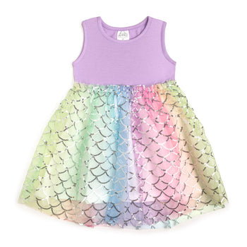Rainbow Mermaid Tank Dress