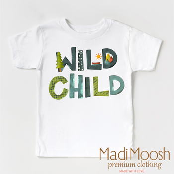 Wild Child Camping T-Shirt / White