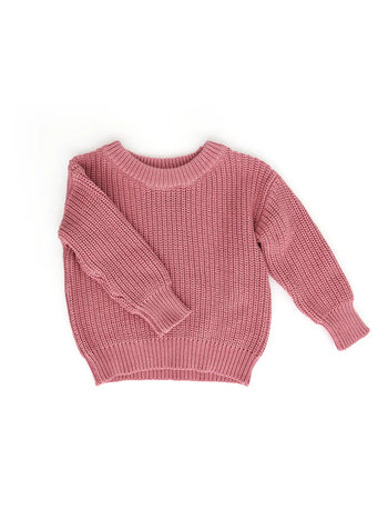 Chunky Knit Sweater / Mauve