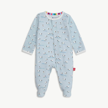 Baa Baa Baby Blue Footie by Magnetic Me