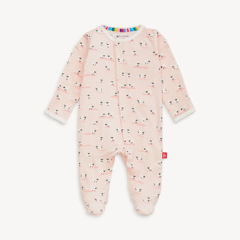 Baa Baa Baby Pink Footie by Magnetic Me