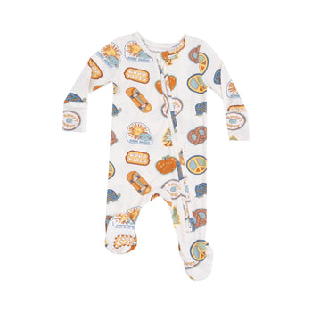 2-Way Zipper Footie / Groovy Vibes Stickers