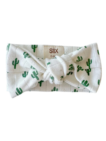 SIIX Organic Pointelle Cactus Bow