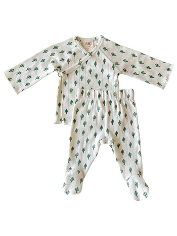 Cactus / Organic Pointelle Newborn Set