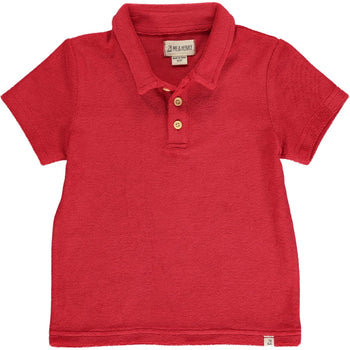 * Red Terry Towelling Polo (1258A)
