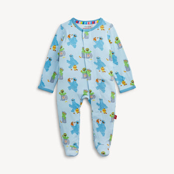 Cookie Monster Modal Footie by Magnetic Me
