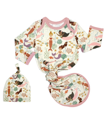 Making Waves Mermaid Infant Gown Set
