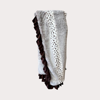 Luxe Cuddle® Bunny Alaskan Truffle / Throw Blanket