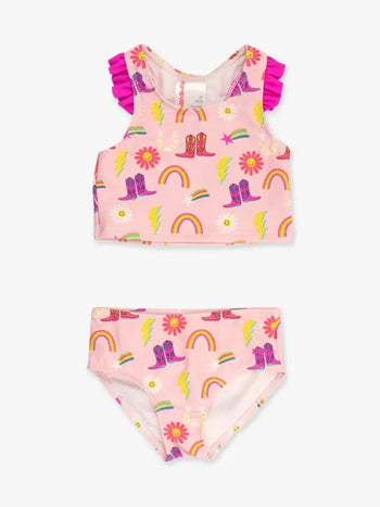 Cowgirl Cutie 2-Piece Racerback Swimsuit