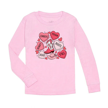 Howdy Valentine! Pink L/S Top