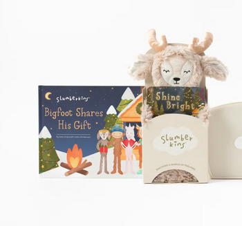 Slumberkins More the Merrier Holiday Set: Ibex Snuggler + Book