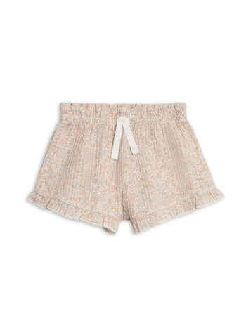 Luz Muslin Ruffle Short - Belmont Floral / Shell & Powder
