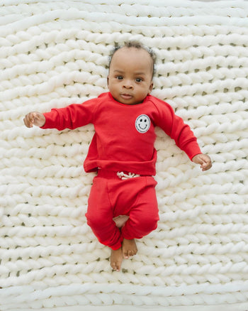 Smiley Red Lounge Set