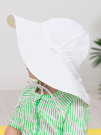Kid's Protective White Sun Hat