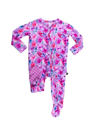 Daphne Ruffled Zipper Footie