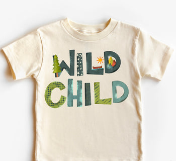 Wild Child Camping T-Shirt / Natural