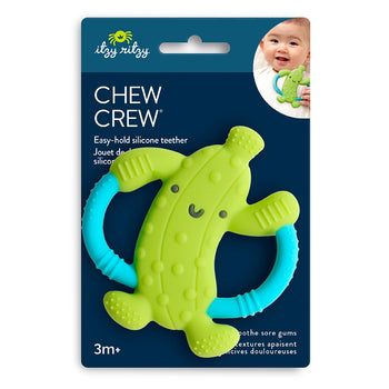 Chew Crew Silicone Handle Teether / Pickle
