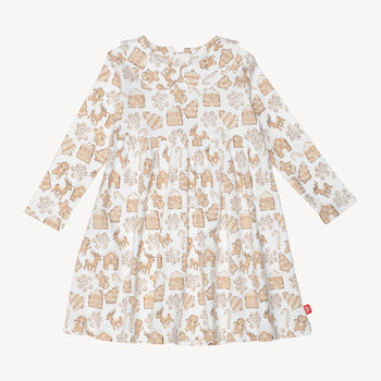 Gingerbread Lane Organic Cotton Dress by Magnetic Me
