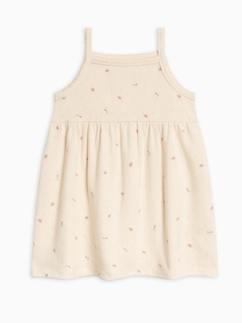 Organic Belle Pointelle Tank Dress - Pia Floral