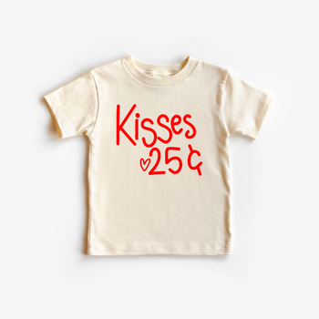 Kisses 25¢ T-Shirt / Natural