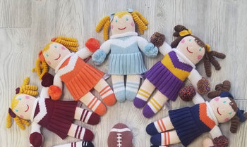 * Cheerleader Knit Dolls
