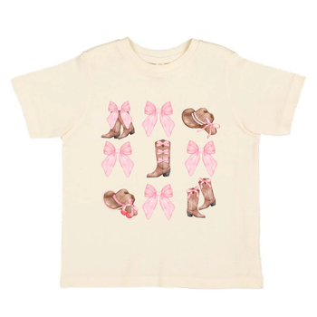Coquette Cowgirl Boots & Bows Tee