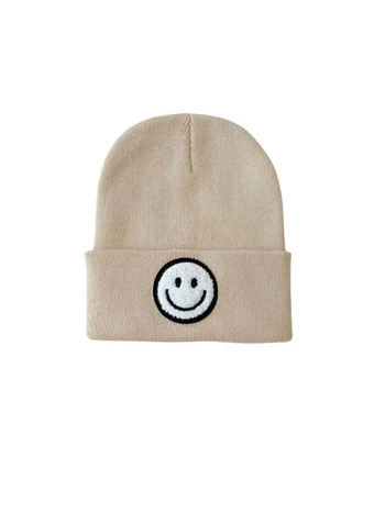 Smiley Beanie / Beige