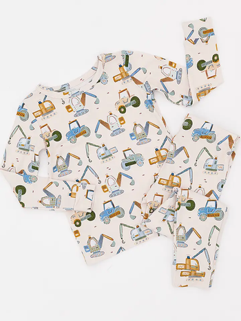 Little Builder 2-Piece L/S Bamboo PJ Set