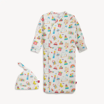 Play All Day Infant Gown & Hat Set by Magnetic Me