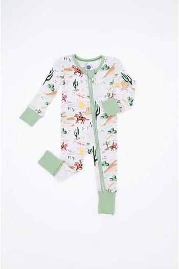 Bamboo PJ Sleeper - Billy Western Print