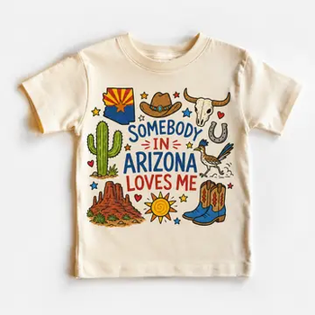 Somebody in Arizona Loves Me / Kids Graphic T-Shirt / Bodysuit