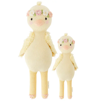 Flora the Duckling Knit Doll by Cuddle & Kind