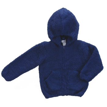 Chenille Hoodie / Navy Blue