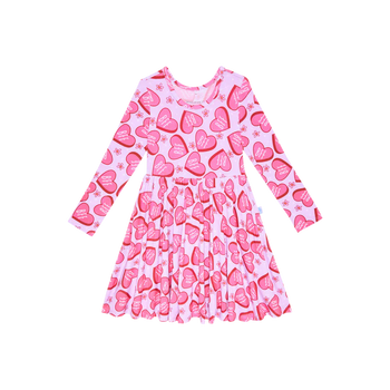 Posh Peanut Besties L/S Twirl Dress