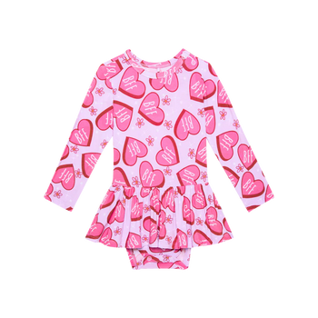 Posh Peanut Besties Bodysuit Twirl Dress