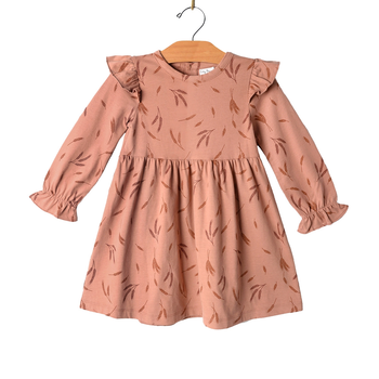 Flutter Sleeve Dress - Harvest