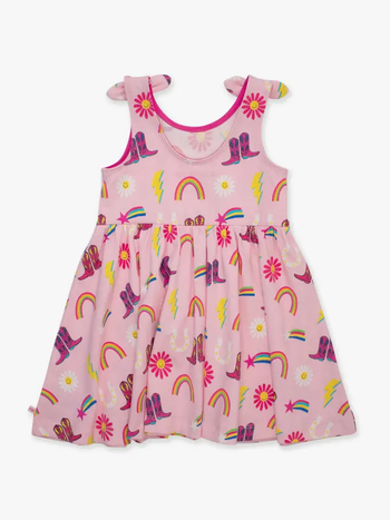 Cowgirl Cutie Tie Shoulder Dress